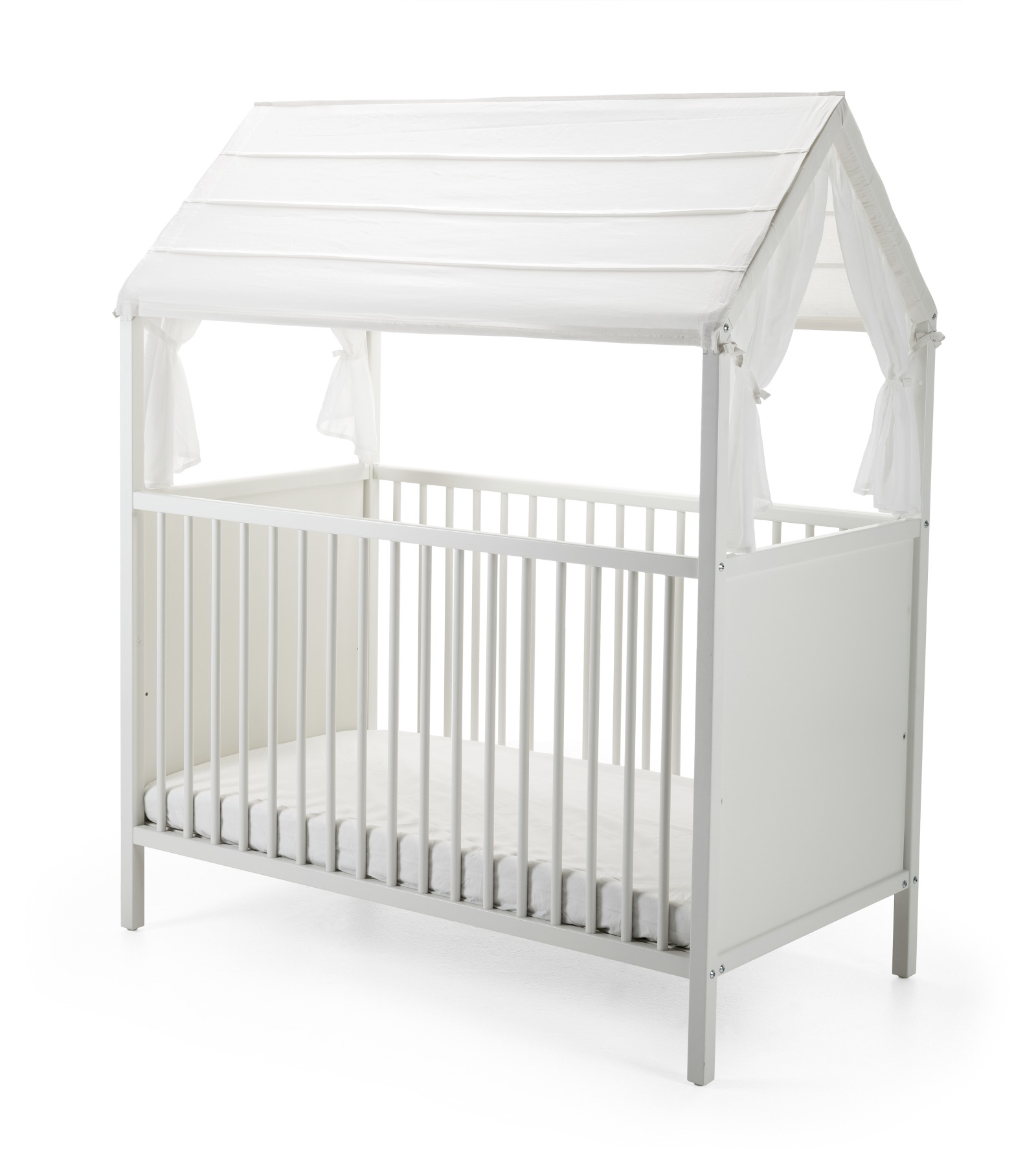 Stokke&reg; Home&trade; Bed, White. Roof textile, White.
